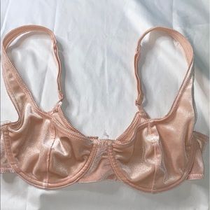 Baby pink felt bra